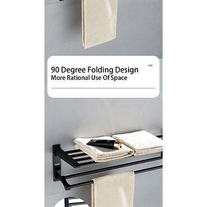 Bathroom Towel Set with Six-piece Hardware Accessories