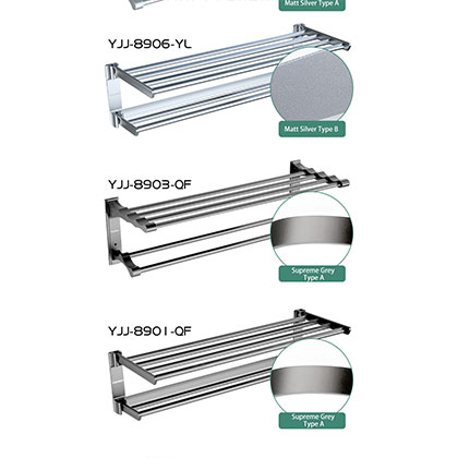 Bathroom Towel Set with Six-piece Hardware Accessories