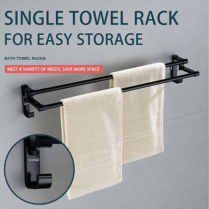 Bathroom Towel Set with Six-piece Hardware Accessories