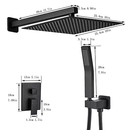 Amazon Hot Selling 10 Inches Shower Set