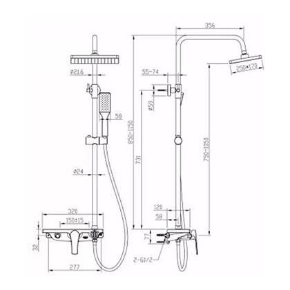 Three-function Mixer Shower