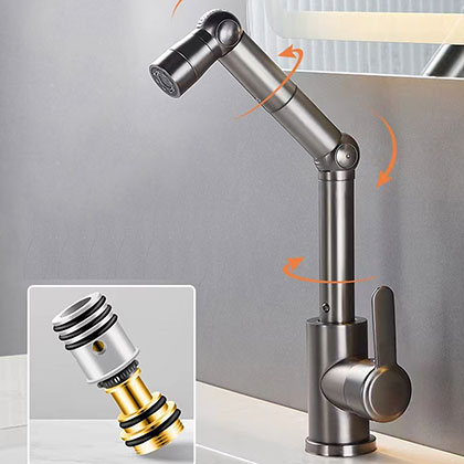 New Design Stainless Steel Body Kitchen Faucet