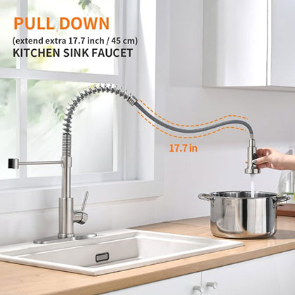 Factory Supply 4Functions Kitchen Shower Tap