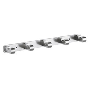 5 Hooks Space Aluminum Bathroom Towel Hooks