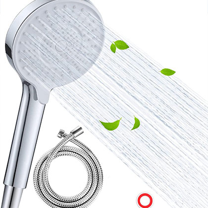 Amazon Hot Selling High Pressure Water Saving 3Functions Hand Shower with ABS Material
