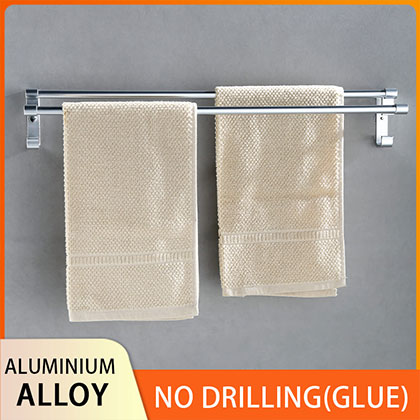 Bathroom Shower Towel Rail No-drilling(Glue)