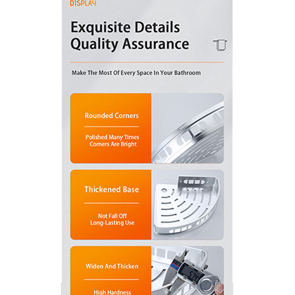 Bathroom Corner Shelf Shampoo Holder